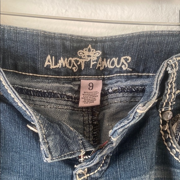 Almost Famous Blue Skinny Jeans with Distressed Details - Picture 10 of 10